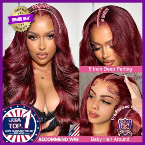 28 Inch Human Hair Lace Front Wig 180 Density Body Wave Glueless